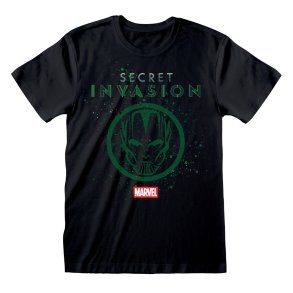 Kortrmet T-shirt Marvel Logo Icon Sort Unisex
