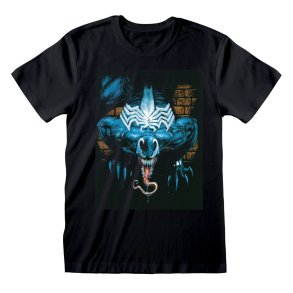 Kortrmet T-shirt Marvel Wall Lurker Sort Unisex