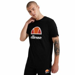 Kortrmet T-shirt til Mnd Ellesse Dyne Sort