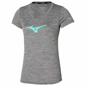 Kort�rmet T-shirt til Kvinder Mizuno Gr�