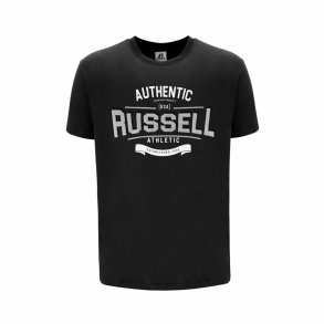 Kort�rmet T-shirt til M�nd Russell Athletic Amt A30081 Sort