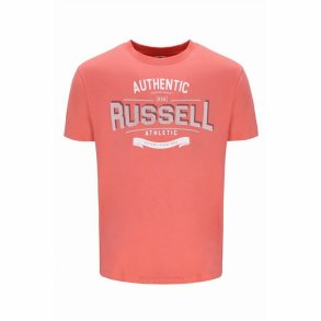 Kortrmet T-shirt til Mnd Russell Athletic Amt A30081 Orange Koral