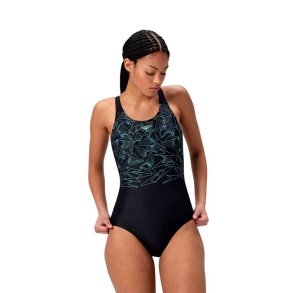 Badet�j til Kvinder Speedo HyperBoom Placement Muscleback Sort