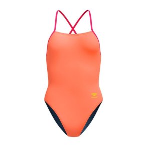 Badet�j til Kvinder Speedo FL Solid Tie Back Orange