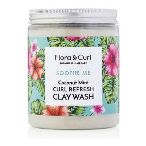 Anti-Hrtab Hrmaske Flora & Curl Soothe Me Mint Kokos Ler Forfriskende 260 g