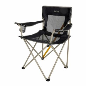 Polstrede Campingstol Regatta Regatta  Sort