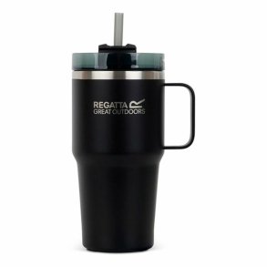 Kop med Sugerr Regatta Thermo Insulated Mug Sort 600 ml Rustfrit stl