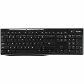 Tr�dl�st tastatur Logitech Fransk Sort AZERTY