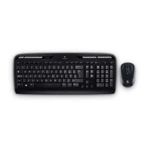 Tastatur og tr�dl�s mus Logitech MK330 Sort Spansk qwerty