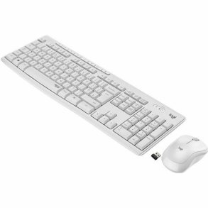 Tastatur og tr�dl�s mus Logitech MK295 Hvid Fransk AZERTY