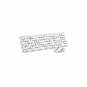 Tastatur og mus Logitech Hvid Fransk Azerty Fransk