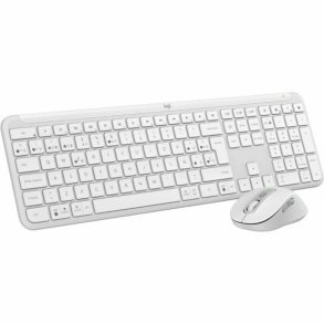 Tastatur og mus Logitech 920-012596 Hvid Spansk QWERTY