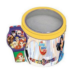 Ur til sm brn SUPER HERO GIRLS - TIN BOX ***SPECIAL PRICE*** ( 33 mm)