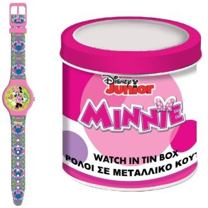 Ur til sm brn Minnie Mouse MINNIE  - TIN BOX  33 mm