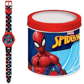 Ur til sm brn Spider-Man SPIDERMAN - TIN WATCH ( 33 mm)