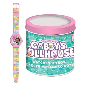 Ur til sm brn Gabby's Dollhouse 000574089 - TIN BOX  33 mm