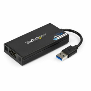 USB 3.0 til HDMI-adapter Startech USB32HD4K            Sort