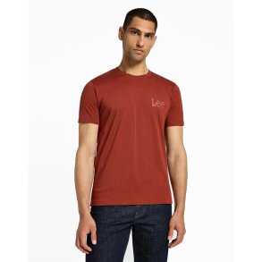 Kort�rmet T-shirt til M�nd Lee Lee Medium Wobbly Brun
