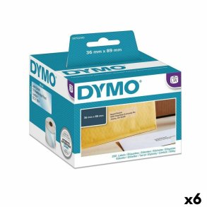 Printer labels Dymo 89 x 36 mm LabelWriter Gennemsigtig (6 enheder)
