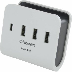USB-oplader vggen Chacon Hvid