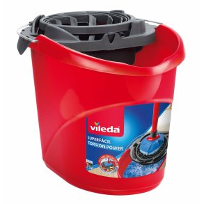 Gulvspand Vileda Torsion Power Drner Rd Plastik 10 L polypropylen