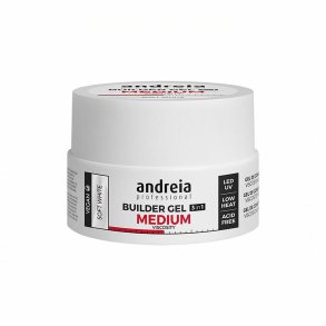 Gel-neglelak Medium Viscosity Andreia Professional Builder Hvid (22 g)
