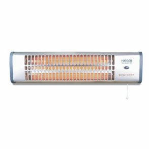 Quartz elektrisk radiator Haeger BH-120.003A Slvfarvet 1200 W
