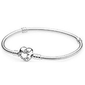 Armbnd til kvinder Pandora HEART CLASP SNAKE CHAIN BRACELET