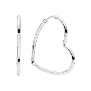 �reringe til kvinder Pandora ASYMMETRICAL HEART HOOP EARRINGS