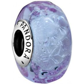 Perler til kvinder Pandora WAVY LAVENDER MURANO GLASS
