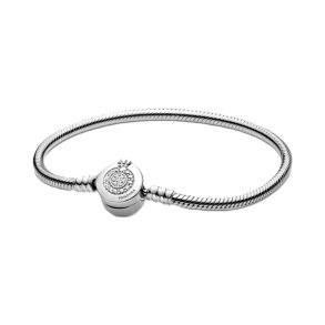 Armb�nd til kvinder Pandora SPARKLING CROWN O SNAKE CHAIN - SIZE 20 20 cm
