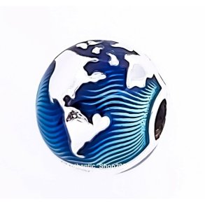 Perler til kvinder Pandora BLUE GLOBE CLIP