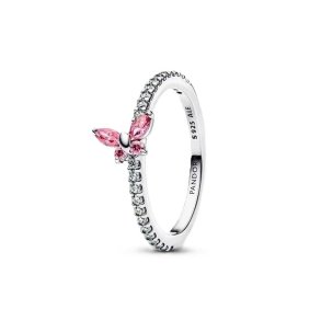 Ring til kvinder Pandora 194269C02-60 S�lvfarvet Pink