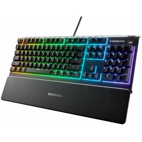 Gaming-tastatur SteelSeries Apex 3 Sort Qwerty portugisisk