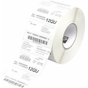 Printer labels Zebra Perform 1000T Hvid  25 mm (12 enheder)