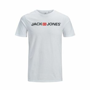 Kort�rmet T-shirt til M�nd JJECORP LOGO TEE SS O-NECK NOSS  Jack & Jones  12137126  Hvid