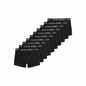 Boxershorts til mnd Jack & Jones Jacsolid Sort 10 enheder