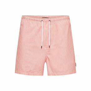 Badetj til Mnd Only & Sons Onsted Stripe Seersucker Pink