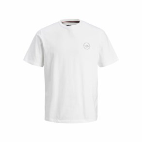 Kortrmet T-shirt til Mnd Jack & Jones lushield Hvid Mnd