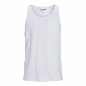 Tank top mnd Jack & Jones Tampa Slub Hvid