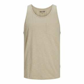 Tank top mnd Jack & Jones Jortampa Slub Beige