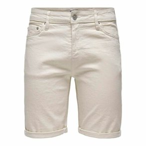 Herre Shorts Only & Sons Onsply 9296 Ecru Beige