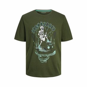 Kortrmet T-shirt til Mnd Jack & Jones Oliven