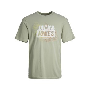 Kort�rmet T-shirt til M�nd Jack & Jones JCOMAP SUMMER 12257908 Gr�n