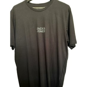 Kort�rmet T-shirt til M�nd Jack & Jones JJORLA TEE SS CREW NEW 12270873 Sort