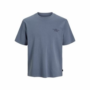 Kortrmet T-shirt til Mnd Jack & Jones Jprblachad Brandingw Neck