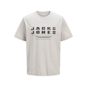 Kort�rmet T-shirt til M�nd Jack & Jones JCORECHARGE FRONT BRANDING TEE CREW NECK 12274716 Syren