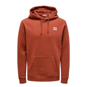 H�ttetr�je til M�nd Only & Sons Onsdawson Reg Hoodie Vd Brun