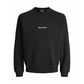 Sweaters uden H�tte til M�nd Jack & Jones JORNORREBRO EMB SWEAT CREW NOOS 12282893 Sort