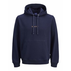 H�ttetr�je til M�nd Jack & Jones JORNORREBRO EMB SWEAT HOOD NOOS 12282861 Marinebl�